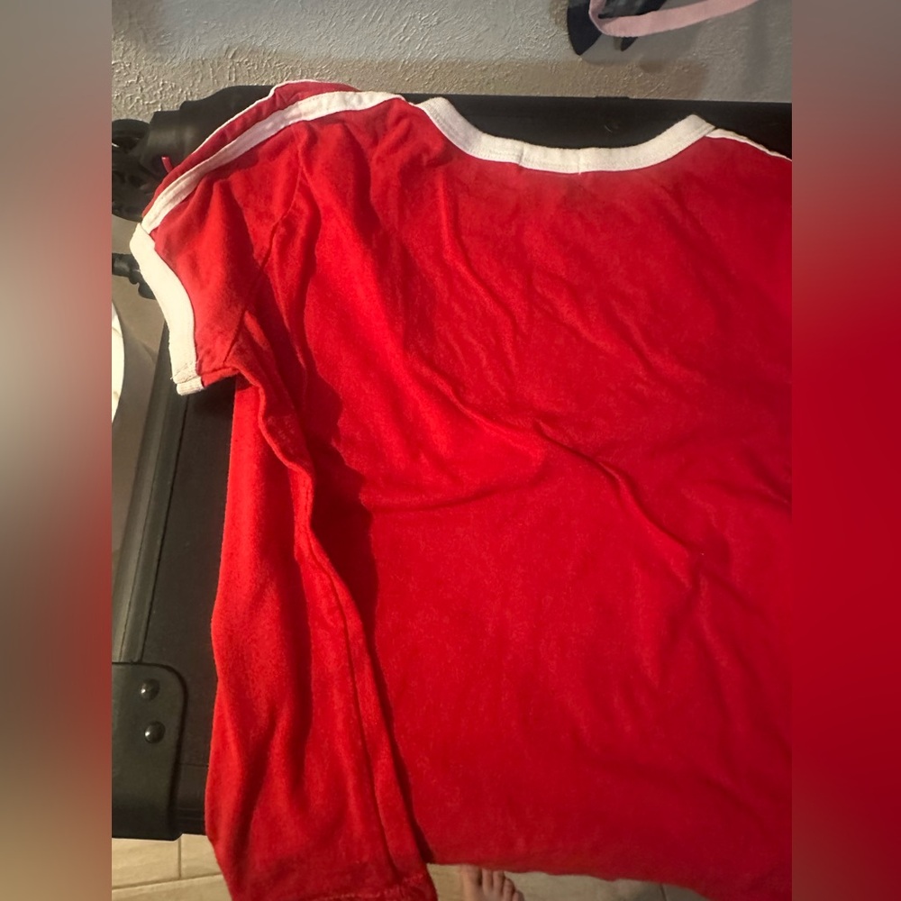 Rue 21 red crop top very top w designing
